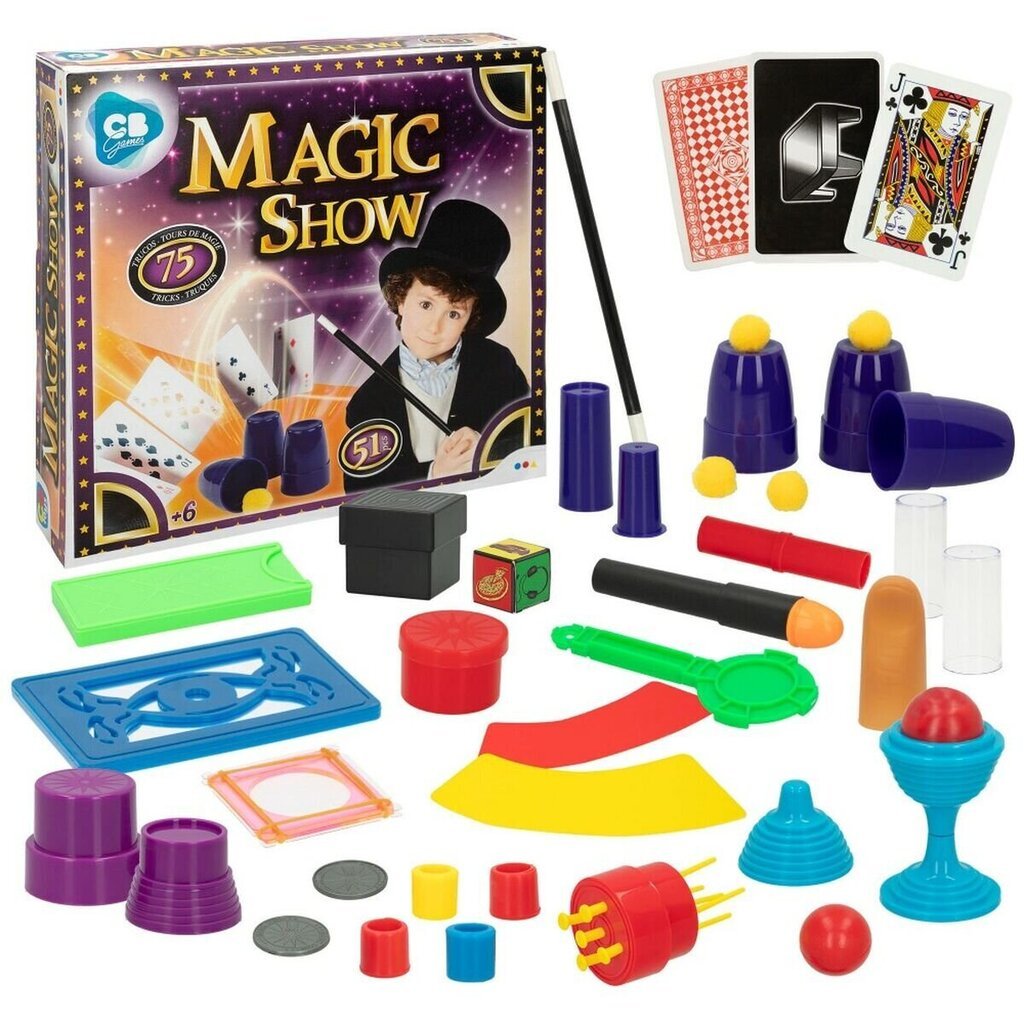 Taikapeli Magic Show Colorbaby, EU, 51 d, 12 kpl. hinta ja tiedot | Lautapelit ja älypelit | hobbyhall.fi