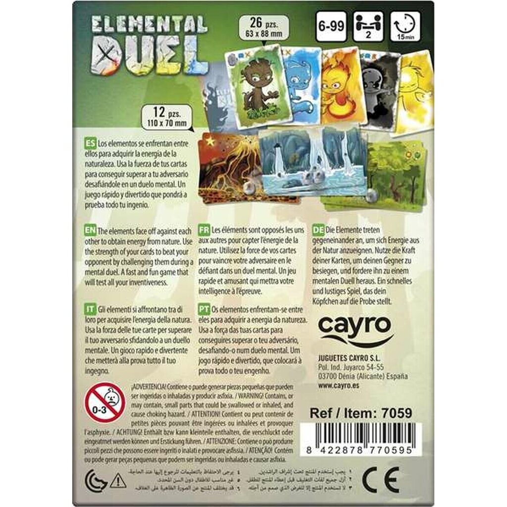 Lautapeli Cayro Elemental Duel hinta ja tiedot | Lautapelit ja älypelit | hobbyhall.fi