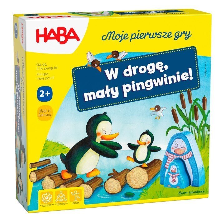 HABA Ensimmäiset pelini Mene, pieni pingviini..307800 hinta ja tiedot | Lautapelit ja älypelit | hobbyhall.fi