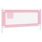 vidaXL Turvalaita sänkyyn pinkki 180x25 cm kangas hinta ja tiedot | Lasten turvallisuus | hobbyhall.fi