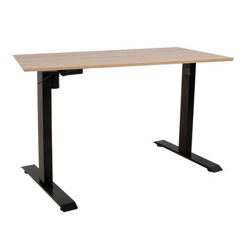 Sähköpöytä ERGO 140x70cm, hikkoripuu/musta hinta ja tiedot | Tietokonepöydät ja työpöydät | hobbyhall.fi