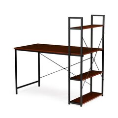 Kirjoituspöytä Modern Home, 120x64 cm, ruskea/musta. hinta ja tiedot | Tietokonepöydät ja työpöydät | hobbyhall.fi