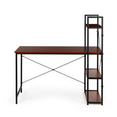 Kirjoituspöytä Modern Home, 120x64 cm, ruskea/musta. hinta ja tiedot | Tietokonepöydät ja työpöydät | hobbyhall.fi
