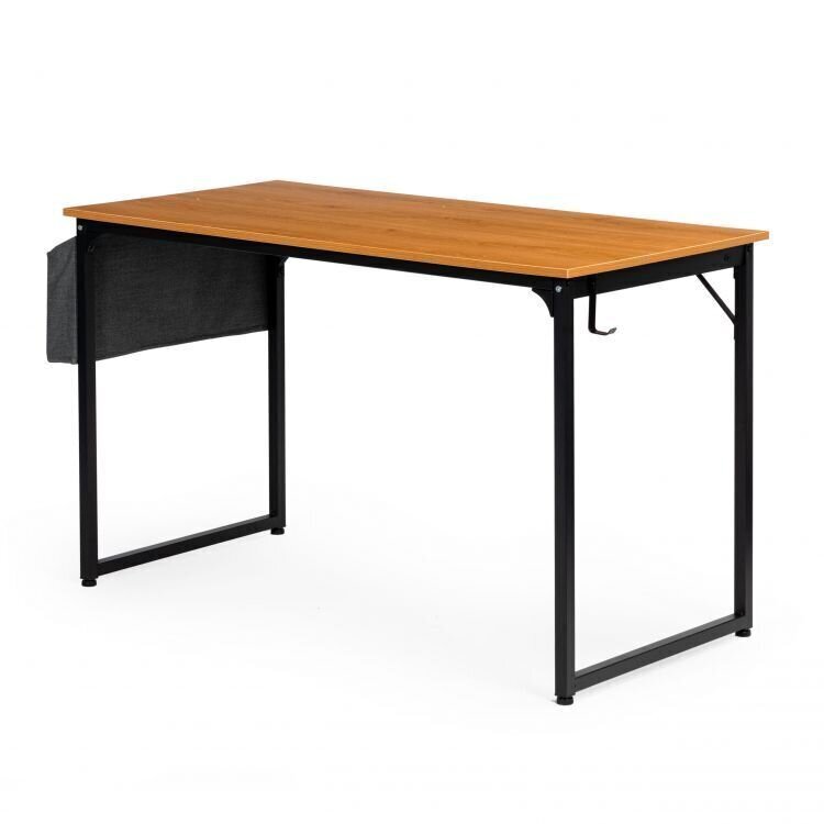 Työpöytä ja pussi Modern Home, vaaleanruskea/musta. hinta ja tiedot | Tietokonepöydät ja työpöydät | hobbyhall.fi