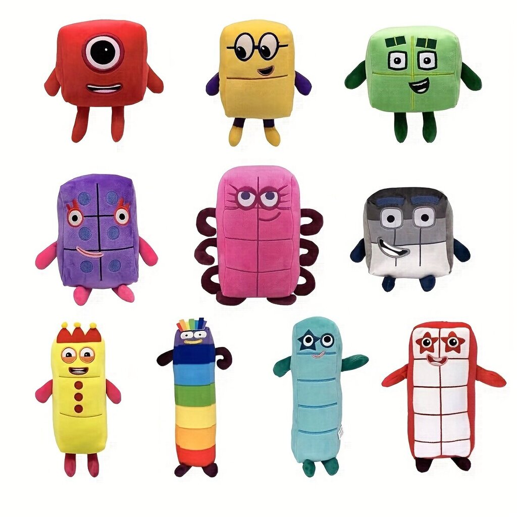 'Numberblocks digitaalinen rakennuspalikka nukke lasten matemaattinen valaistusanimaatio pehmolelu' hinta ja tiedot | Pehmolelut | hobbyhall.fi