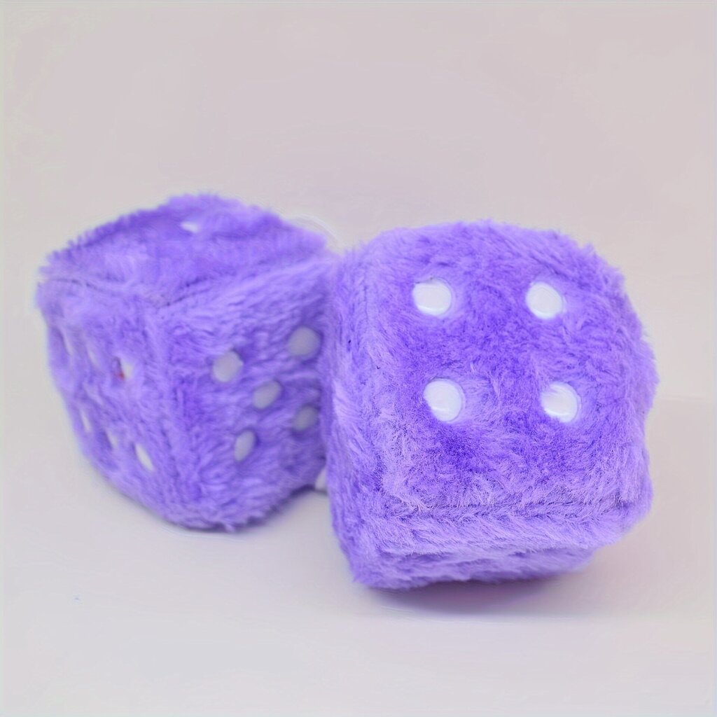 '2 kpl fuzzy dice vintage-neliöauton peili roikkuu' hinta ja tiedot | Pehmolelut | hobbyhall.fi