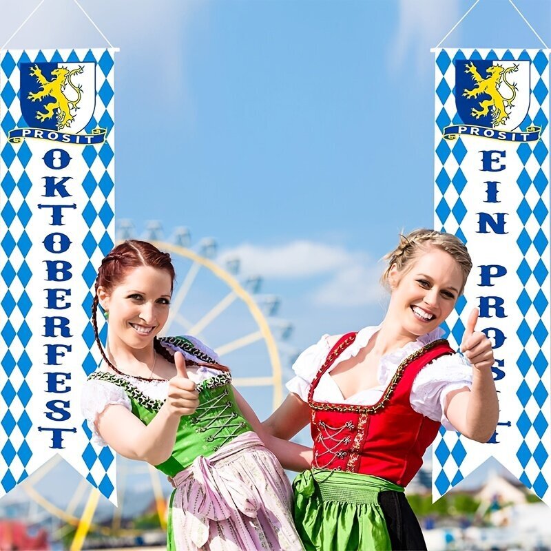 'Oktoberfest koristeet baijerin shekki lippu oktoberfest banneri kyltti oktoberfest kuisti tervetuliaisbanneri kyltti saksalaisille teemajuhlille oktoberfest paraati koristelu olutfestivaali juhlatarvikkeet' hinta ja tiedot | Pehmolelut | hobbyhall.fi