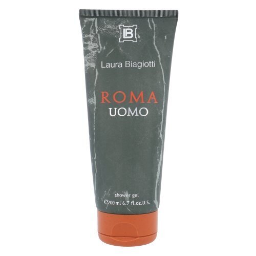 Laura Biagiotti Roma Uomo suihkugeeli miehille 200 ml hinta ja tiedot | Miesten ihonhoito | hobbyhall.fi