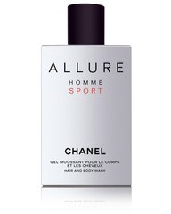 Suihkugeeli Chanel Allure Sport miehille 200 ml hinta ja tiedot | Miesten ihonhoito | hobbyhall.fi