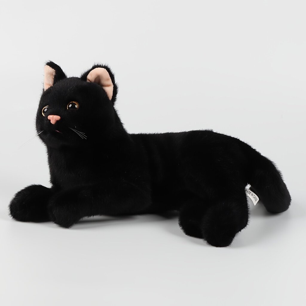 '31 cm/12,2 tuumaa halloween musta kissa pehmolelu todenmukainen pehmo kissan pehmolelu teini-ikäisten tavaraa kitty nukke kawaii halloween-sisustus joululahja' hinta ja tiedot | Pehmolelut | hobbyhall.fi