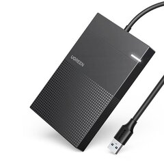 Kotelo, Ugreen CM4711, 2.5 HDD, SSD USB 1.5 Gb/s kaapelilla, musta hinta ja tiedot | Komponenttien lisätarvikkeet | hobbyhall.fi