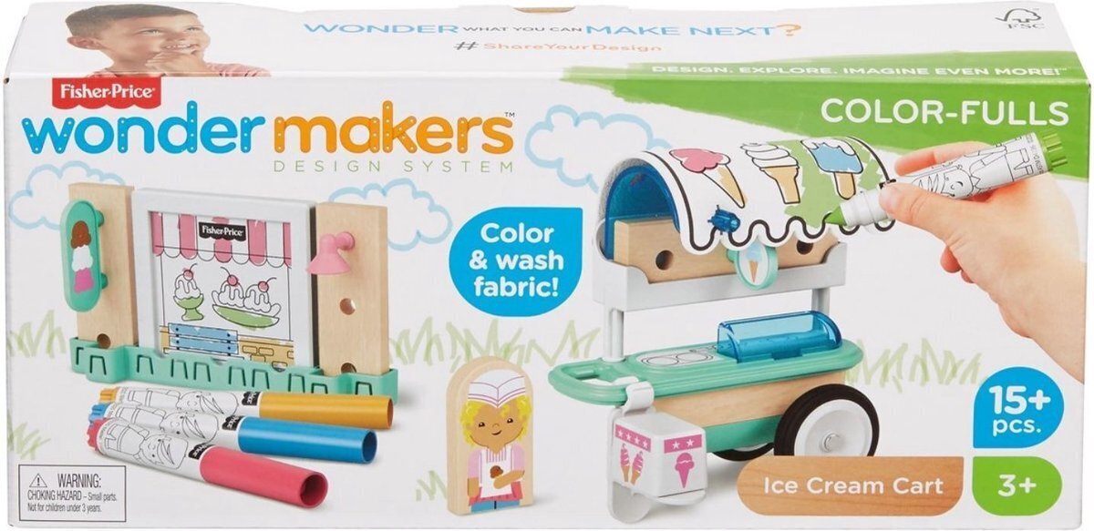 Fisher Price Wonder Makers -jäätelökärry hinta ja tiedot | Kehittävät lelut | hobbyhall.fi