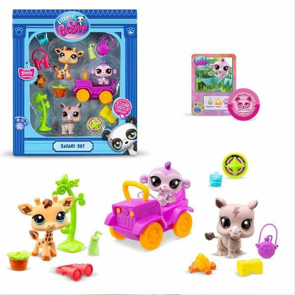 Figuurisetti Bandai Littlest Pet Shop Safari Set hinta ja tiedot | Tyttöjen lelut | hobbyhall.fi