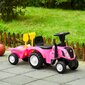 Lasten interaktiivinen traktori perävaunulla, New Holland, 20 cm x 88 cm x 43 cm, vaaleanpunainen hinta ja tiedot | Lasten sähköautot | hobbyhall.fi