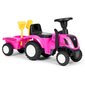 Lasten interaktiivinen traktori perävaunulla, New Holland, 20 cm x 88 cm x 43 cm, vaaleanpunainen hinta ja tiedot | Lasten sähköautot | hobbyhall.fi