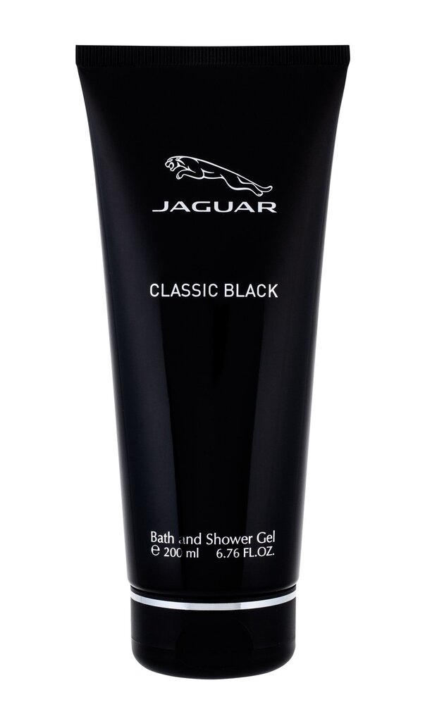Jaguar Classic Black suihkugeeli miehelle 200 ml hinta ja tiedot | Miesten ihonhoito | hobbyhall.fi
