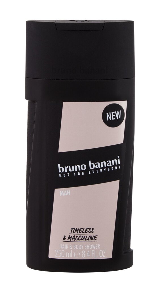 Bruno Banani Man suihkugeeli miehelle 250 ml hinta ja tiedot | Miesten ihonhoito | hobbyhall.fi