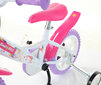 Tyttöjen pyörä Bimbo Bike 12", valkoinen/violetti hinta ja tiedot | Polkupyörät | hobbyhall.fi