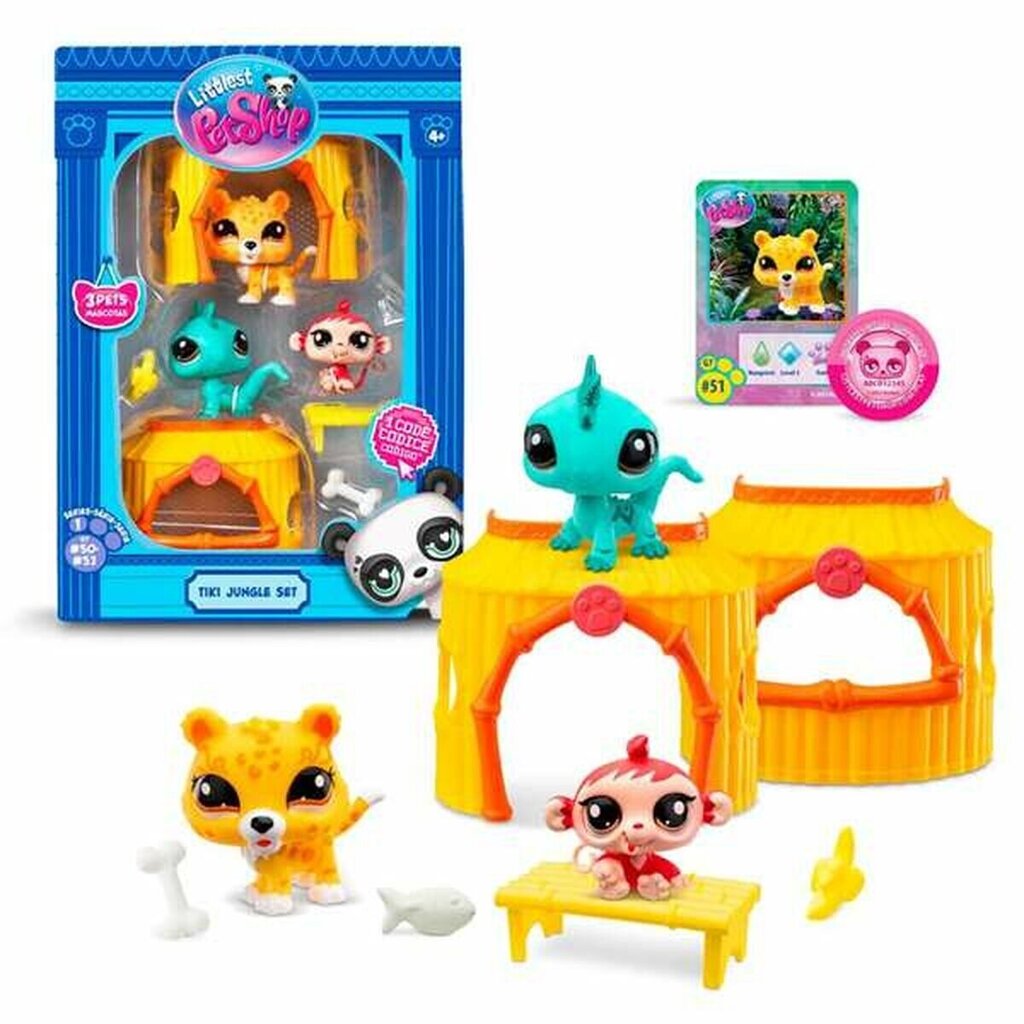 Figuurisetti Bandai Littlest Pet Shop Tiki Jungle Set hinta ja tiedot | Tyttöjen lelut | hobbyhall.fi