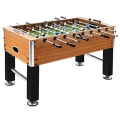 Pöytäjalkapallo teräs 60 kg 140x74,5x87,5cm vaaleanruskea/musta hinta ja tiedot | vidaXL Lelut yli 3-vuotiaille lapsille | hobbyhall.fi