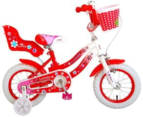 Lovely lasten polkupyörä, punainen, 12" hinta ja tiedot | Polkupyörät | hobbyhall.fi