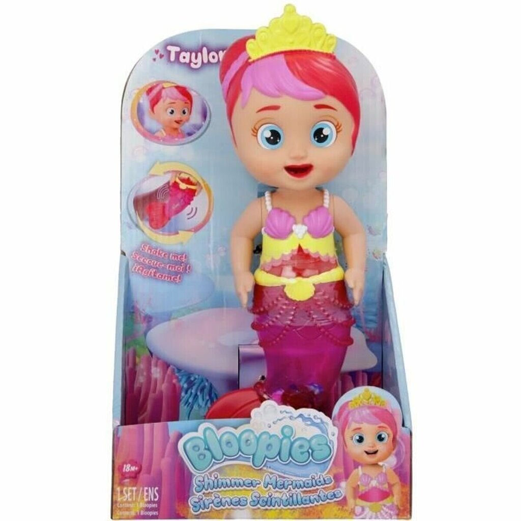 Merenneito-nukke IMC Toys Bloopies Shimmer Mermaids Taylor hinta ja tiedot | Tyttöjen lelut | hobbyhall.fi