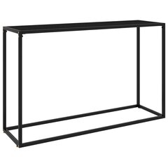 Konsolipöytä musta 120x35x75 cm karkaistu lasi hinta ja tiedot | Sohvapöydät | hobbyhall.fi