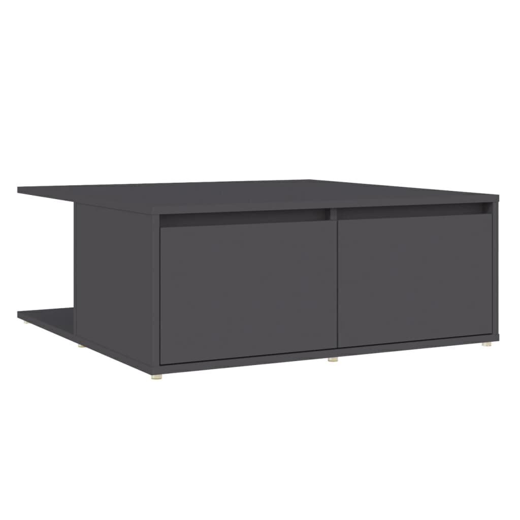 Sohvapöytä harmaa 80x80x31 cm lastulevy hinta ja tiedot | Sohvapöydät | hobbyhall.fi