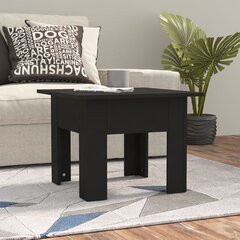 Sohvapöytä musta 55x55x42 cm lastulevy hinta ja tiedot | Sohvapöydät | hobbyhall.fi