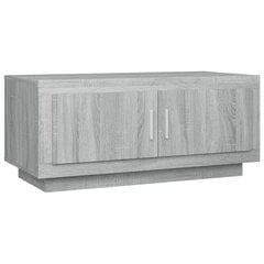 Sohvapöytä harmaa Sonoma 102x50x45 cm tekninen puu hinta ja tiedot | Sohvapöydät | hobbyhall.fi