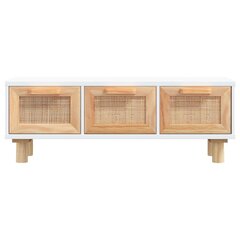 Sohvapöytä valkoinen 80x40x30 cm tekninen puu ja täysi mänty hinta ja tiedot | Sohvapöydät | hobbyhall.fi