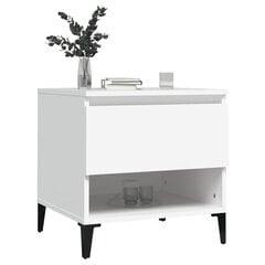 Sivupöydät 2 kpl valkoinen 50x46x50 cm tekninen puu hinta ja tiedot | Sohvapöydät | hobbyhall.fi
