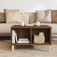 Sohvapöytä ruskea tammi 60x50x36,5 cm tekninen puu hinta ja tiedot | Sohvapöydät | hobbyhall.fi