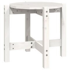Sohvapöytä valkoinen Ø 52,5x45 cm täysi mänty hinta ja tiedot | Sohvapöydät | hobbyhall.fi
