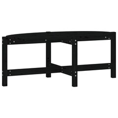 Sohvapöytä musta 118x63x45 cm täysi mänty hinta ja tiedot | Sohvapöydät | hobbyhall.fi