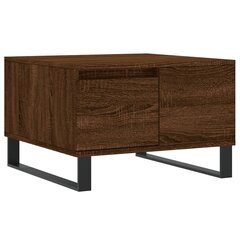 Sohvapöytä ruskea tammi 55x55x36,5 cm tekninen puu hinta ja tiedot | Sohvapöydät | hobbyhall.fi