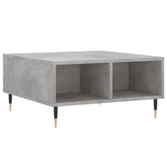 Sohvapöytä betoninharmaa 60x60x30 cm tekninen puu hinta ja tiedot | Sohvapöydät | hobbyhall.fi