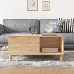 Sohvapöytä Sonoma-tammi 80x80x36,5 cm tekninen puu hinta ja tiedot | Sohvapöydät | hobbyhall.fi