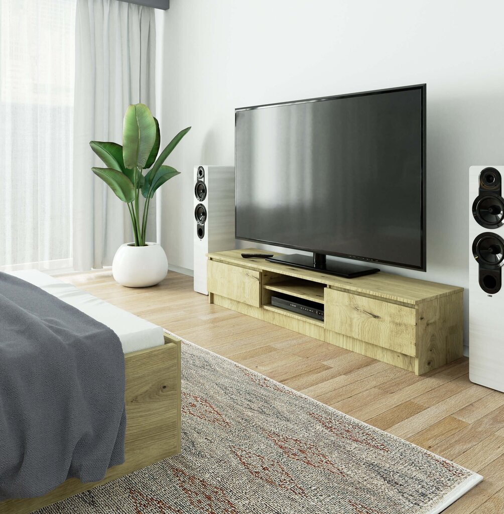 TV-pöytä NORE CLP 160, ruskea hinta ja tiedot | TV-tasot | hobbyhall.fi
