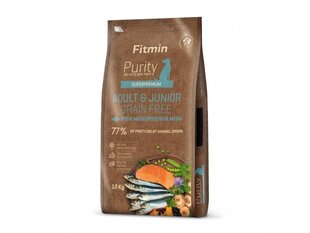 Fitmin Purity Grainfree keskikokoisille ja suurille koirille ja pennuille kalan kanssa, 12 kg hinta ja tiedot | Koiran kuivaruoka | hobbyhall.fi