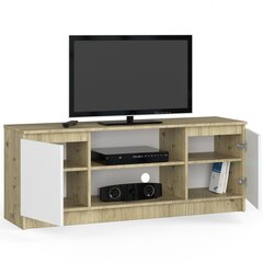TV-pöytä NORE CLP 140, ruskea / valkoinen hinta ja tiedot | TV-tasot | hobbyhall.fi