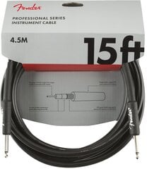 Instrumenttikaapeli Fender Professional 4.5M BLK hinta ja tiedot | Kaapelit ja adapterit | hobbyhall.fi