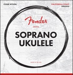 Kielet sopraano ukulele Fender California Coast 0,024-,034 hinta ja tiedot | Soittimien lisätarvikkeet | hobbyhall.fi