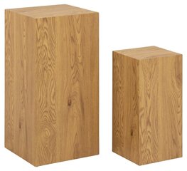 Actona Dice -sohvapöydät, 2 kpl, ruskea hinta ja tiedot | Sohvapöydät | hobbyhall.fi