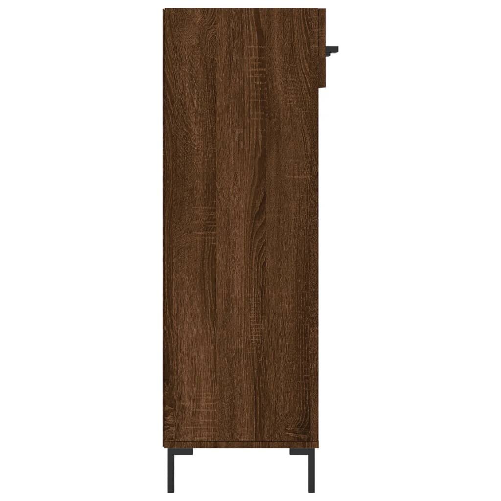 Kenkäkaappi ruskea tammi 60x35x105 cm tekninen puu hinta ja tiedot | Kenkäkaapit ja -hyllyt | hobbyhall.fi