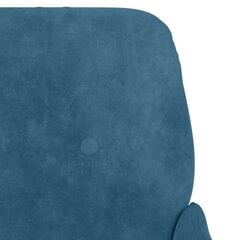 Nojatuoli , Velvet, 62x79x79cm, sininen hinta ja tiedot | Nojatuolit | hobbyhall.fi