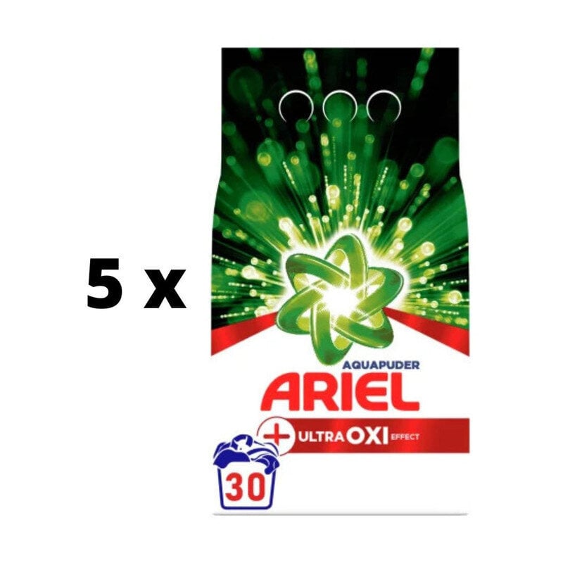 Pesujauhe Ariel OXI, 30 pesua x 5 kpl paketti hinta ja tiedot | Pyykinpesuaineet | hobbyhall.fi