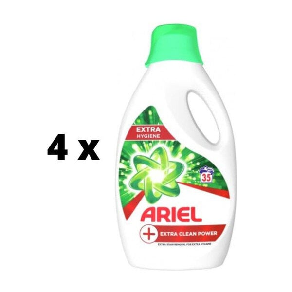 Nestemäinen pesuaine Ariel Extra Clean, 35 pesukertaa x 4 kpl paketti