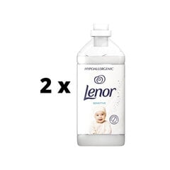 Huuhteluaine LENOR Sensitive, 1800ml x 2 kpl paketti hinta ja tiedot | Pyykinpesuaineet | hobbyhall.fi