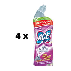 WC-puhdistusaine ACE Gel Pro Hypo, 700 ml x 4 kpl paketti hinta ja tiedot | Puhdistusaineet | hobbyhall.fi